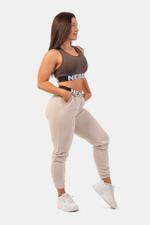 Брюки ICONIC MID-WAIST SWEATPANTS 408 Кремовые