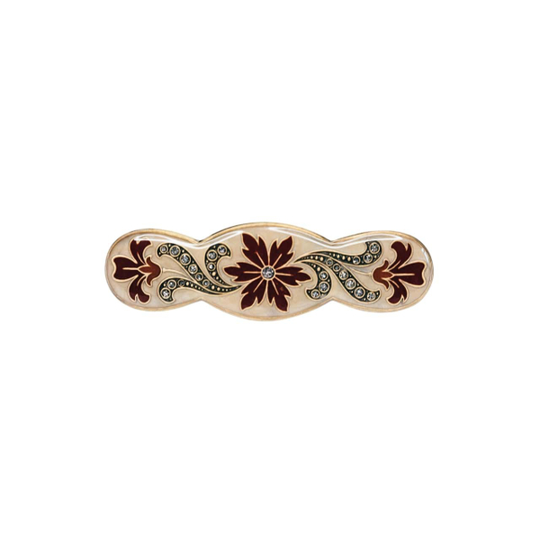 Заколка для волос Clara Bijoux Красные Астры G24764-24 BR/S
