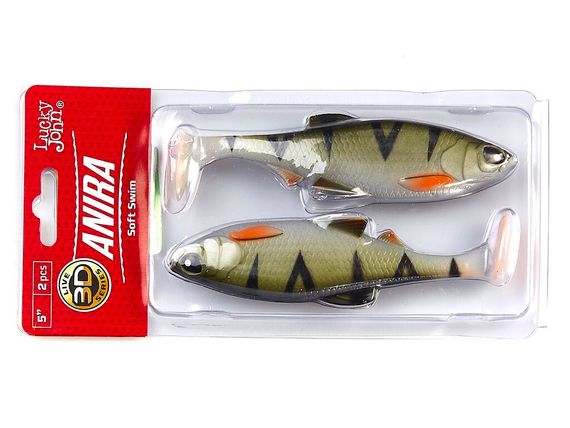 Виброхвосты LJ 3D Series ANIRA SOFT SWIM 5,0in (12,70)/A03 2шт.
