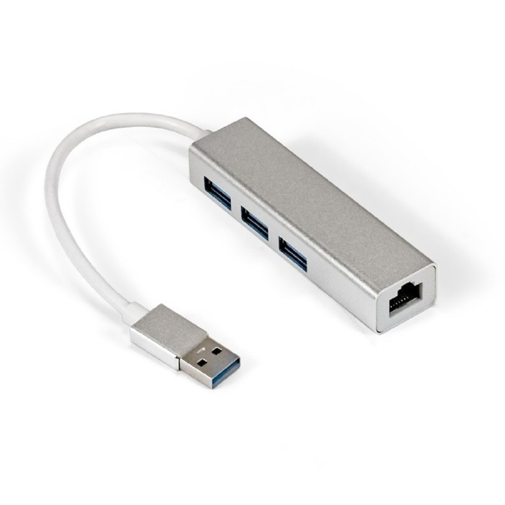 ExeGate EX294185RUS Кабель-адаптер ExeGate EXE-77U3T-45 (USB3.0 --> 3xUSB3.0 + 1xRJ45 UTP 1000Mbps RLT8153)