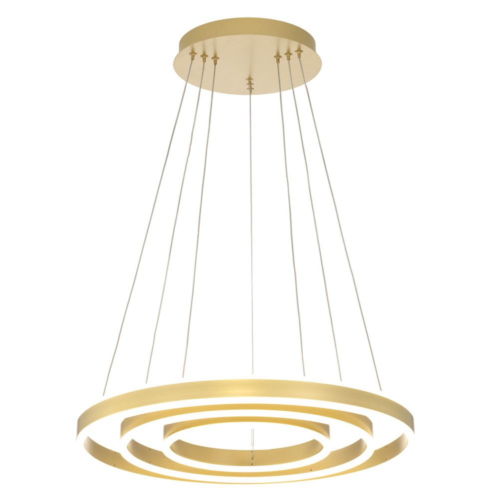 Citilux Дуэт CL719652 LED Люстра подвесная с пультом Золото