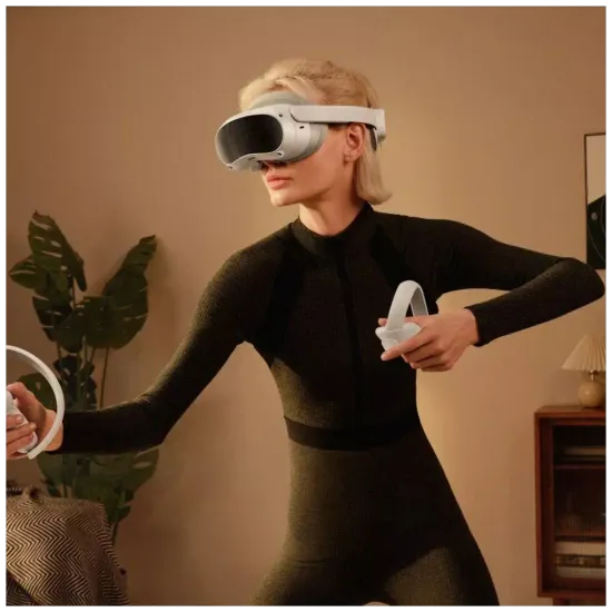Шлем VR Pico 4 Global, 4320x2160, 256 ГБ, 90 Гц, базовая, белый