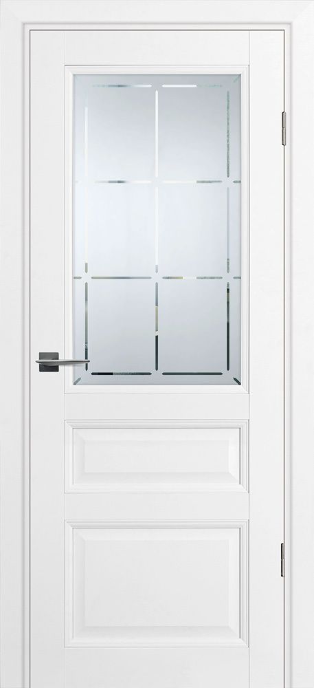 Дверь PSU-39 / Цвет Белый / Сатинат, гравированное / Двери PROFILO PORTE