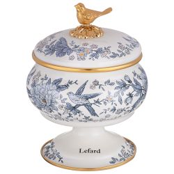 САХАРНИЦА LEFARD ЭМАЛИРОВАННАЯ НА НОЖКЕ, СЕРИЯ ROYAL GARDEN, 0,85Л