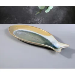 Блюдо овальное 41,5*18 см h3,5 см Fish Pearl Blue Frutti di Mare P.L. [1]