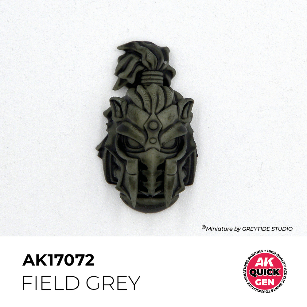 AK Interactive Field Grey Quick Gen - контрастная акриловая краска, 18 мл
