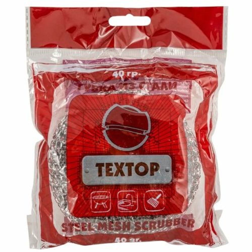 Губка из стали MAXI 1шт/120шт в уп. ТЕХТОР (Т023)