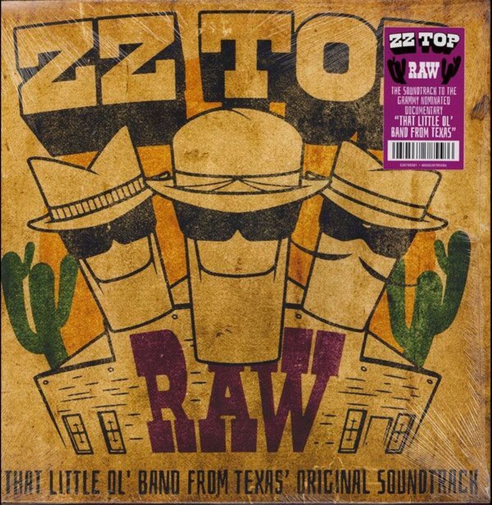 ZZ Top. Raw ('That Little Ol' Band From Texas' Original Soundtrack) (LP, 180 gram)