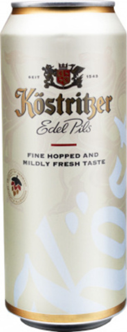 Пиво Кёстритцер Эдель Пилс / Kostritzer Edel Pils 0.5 - банка