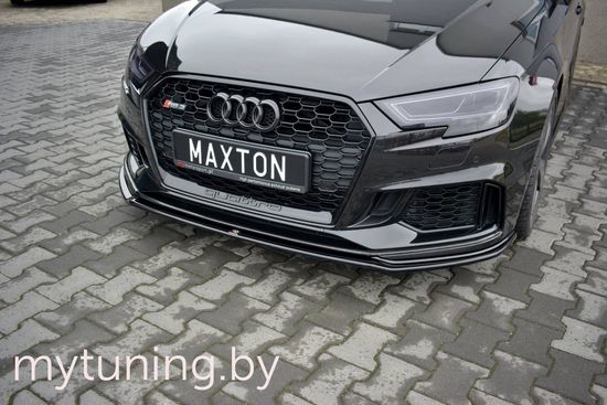 Сплиттер бампера переднего для AUDI RS3 8V Sportback (17-...)