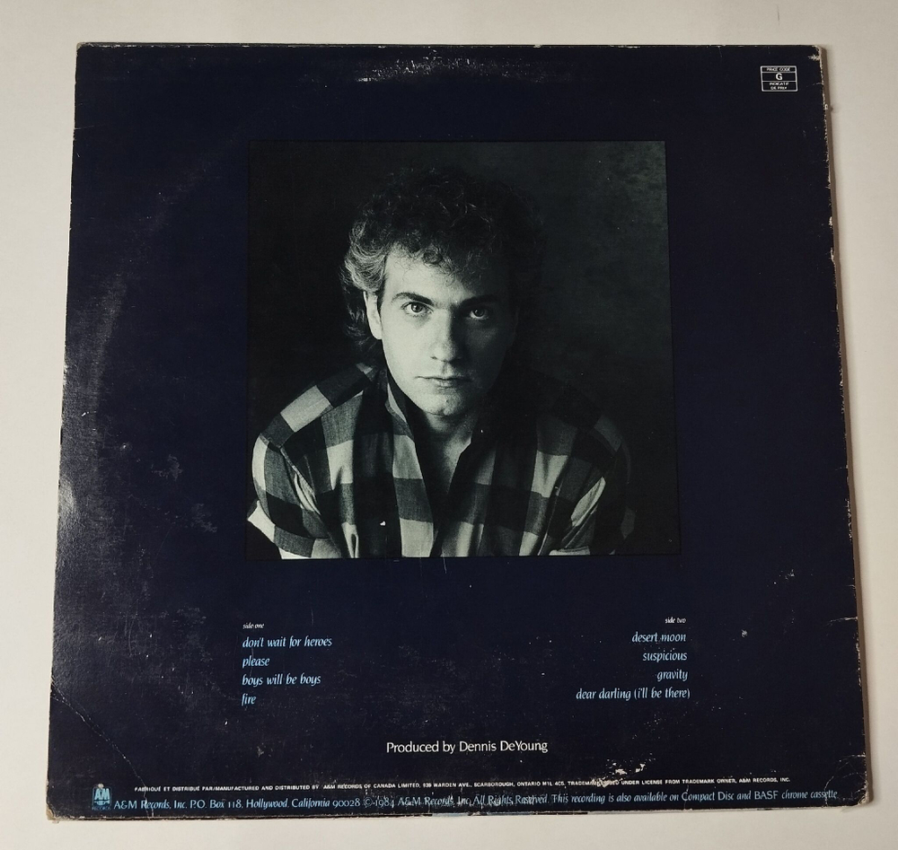 Винтажная виниловая пластинка LP Dennis DeYoung Desert Moon (Canada 1984)