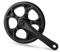 Система Prowheel CITY/FOLDING 1x1S, 42T, сталь, защита, 165, алюм, Chainline 45, кв. под 127 черн. (10)