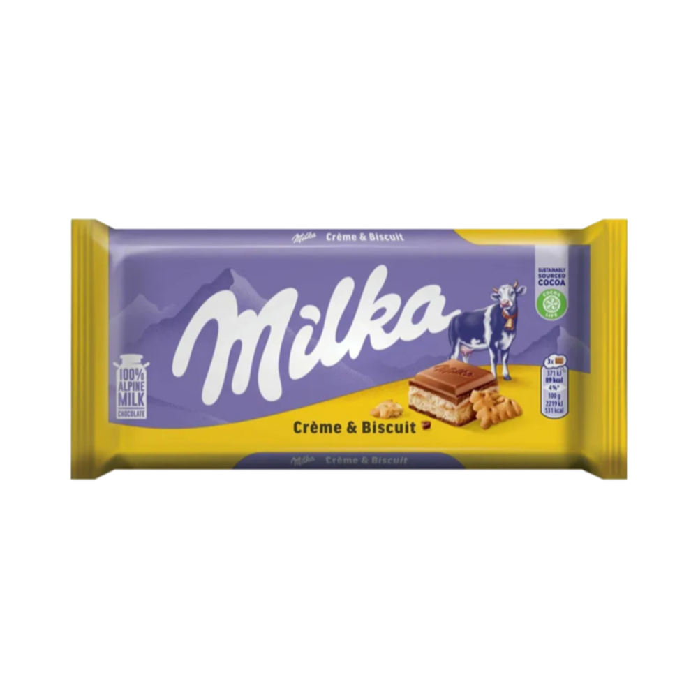 Шоколадная плитка Milka Choco-Biscuit 100г
