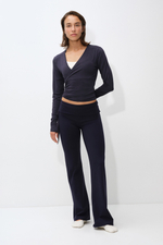 Спортивный топ из модала с запахом — длинные рукава - H&M
