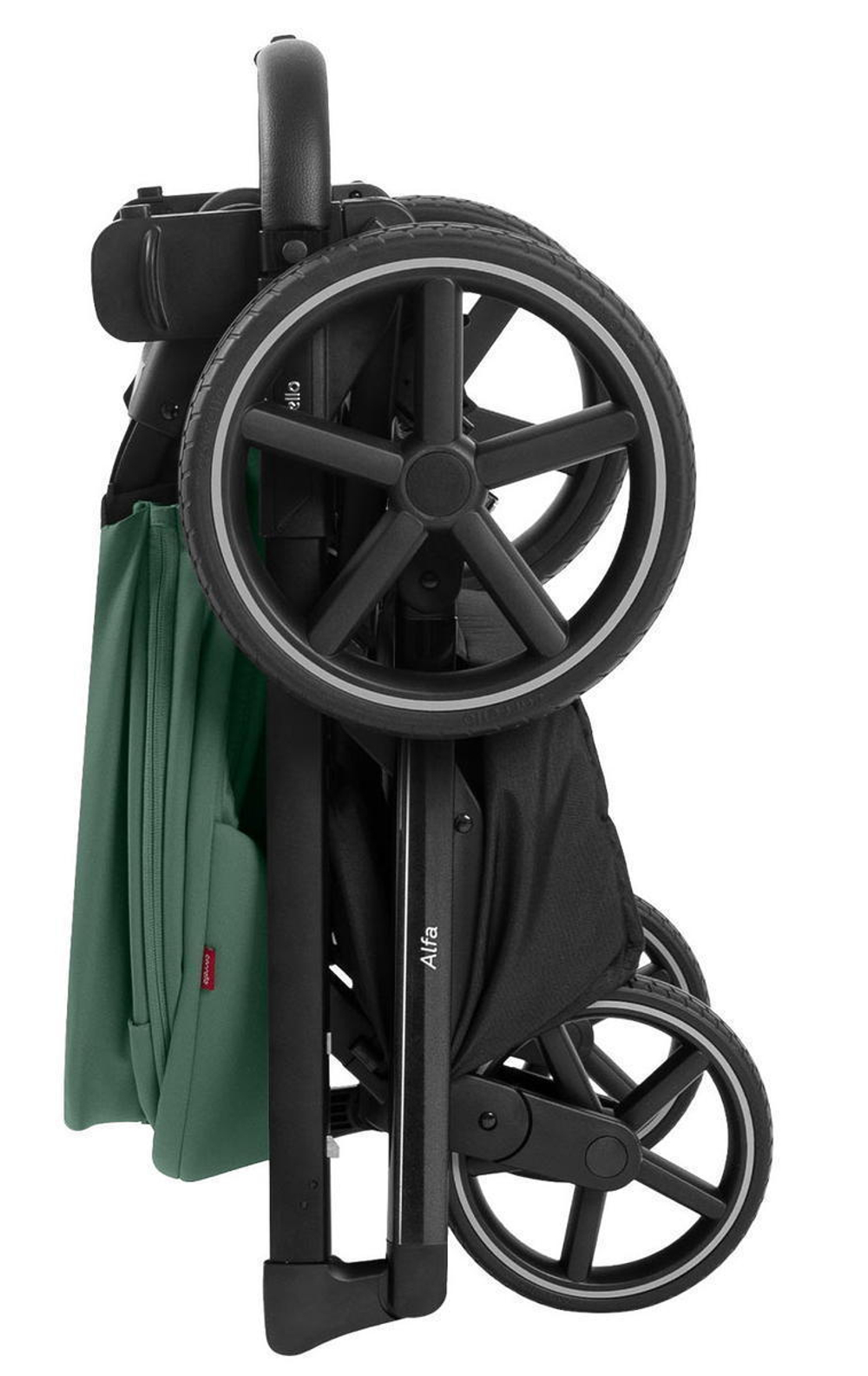 Коляска Carrello Alfa CRL-6522 2025 Nova DK791 Grey Line с базой Isofix 3 в 1 Meadow Green