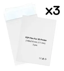 Фотография — Комплект FEP-пленок SMOLA А5 для 3D принтера (210х148 мм, 100 мкм, 3 шт)