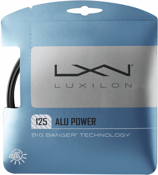 Теннисная струна Luxilon Alu Power Black - 1,25 Set (12,2 м)