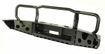 Бампер силовой передний Toyota Land Cruiser 76/78/79 2007+ без доп. фар, с защитной дугой и площадкой под лебедку РИФ