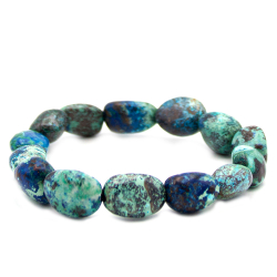 Браслет "Гала" хризоколла (Конго)