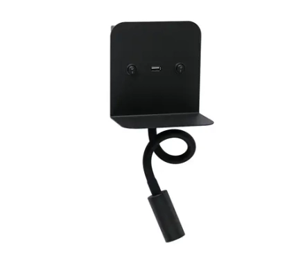 08074,19 Бра Лалит черный w11,5*13 h53 Led 3W (3000K) с разъёмом USB. ТМ Kink Light