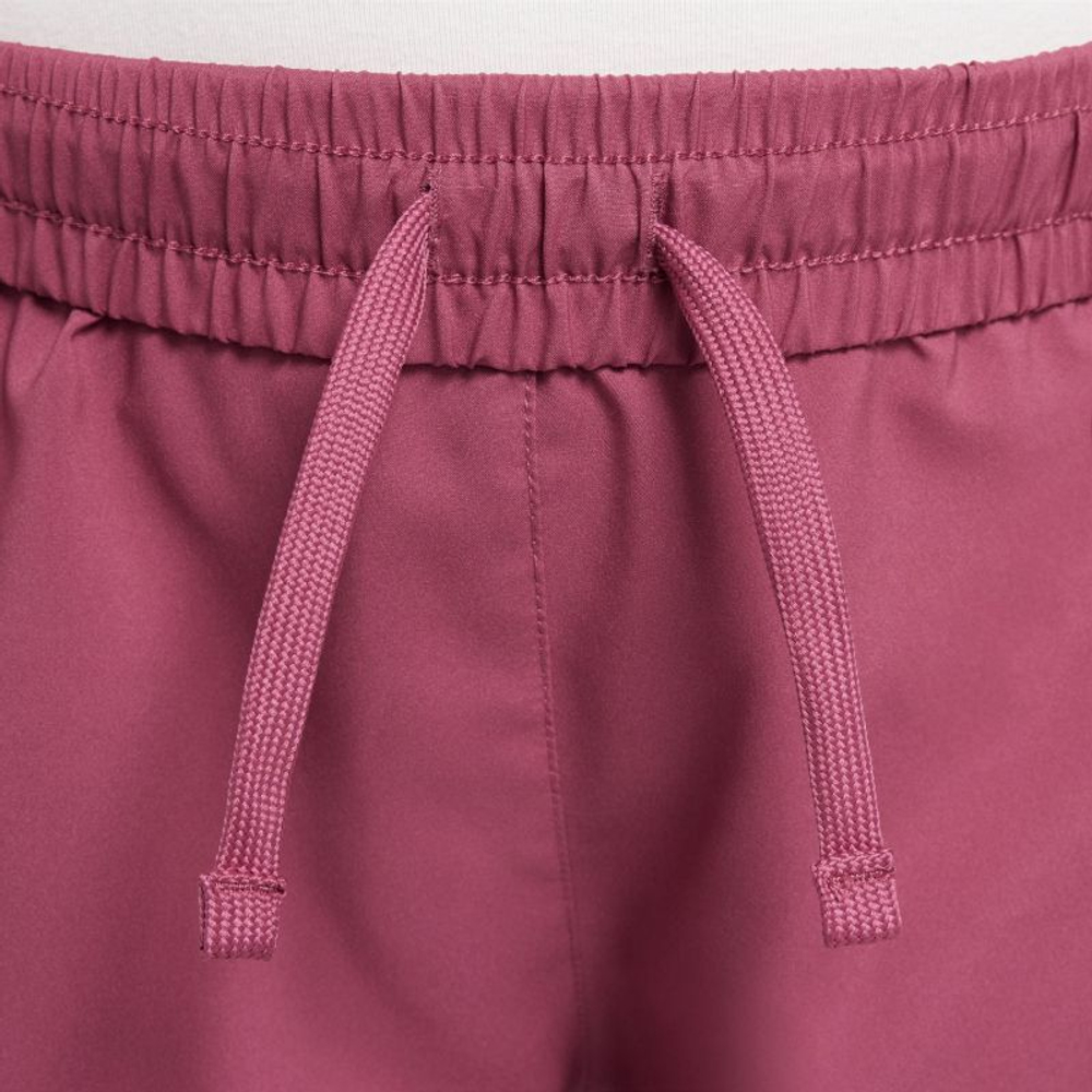 Шорты для девочки теннисные Nike Kids Dri-Fit One High-Waisted Woven - sweet beet/white