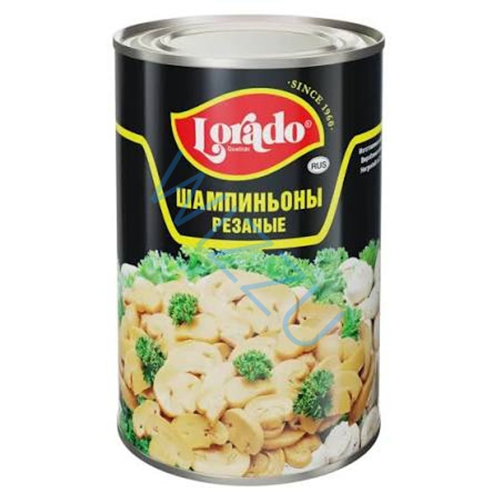 Шампиньоны Лорадо резаные ж/б 425мл
