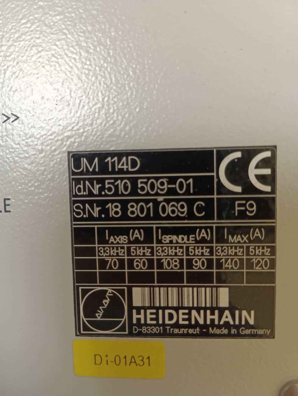 Heidenhain UM114D ID 510 509-01 с хранения