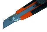 Нож строительный 18мм, винтовой фиксатор, металлическая направляющая, Sturm! — фото 3