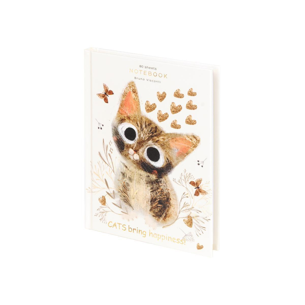 Блокнот-престиж А6. 80л. "Love me. Милый котик" (Альт)