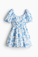 Хлопковое платье с юбкой-баллон - H&M