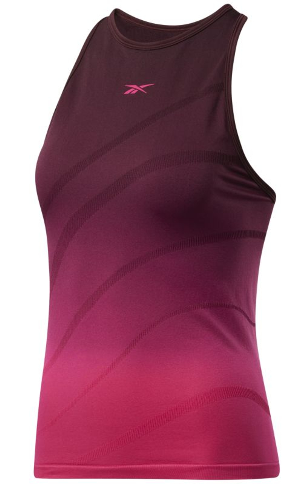 Женский теннисный топ Reebok United By Fitness Seamless Tank Top W - maroon/pursuit pink
