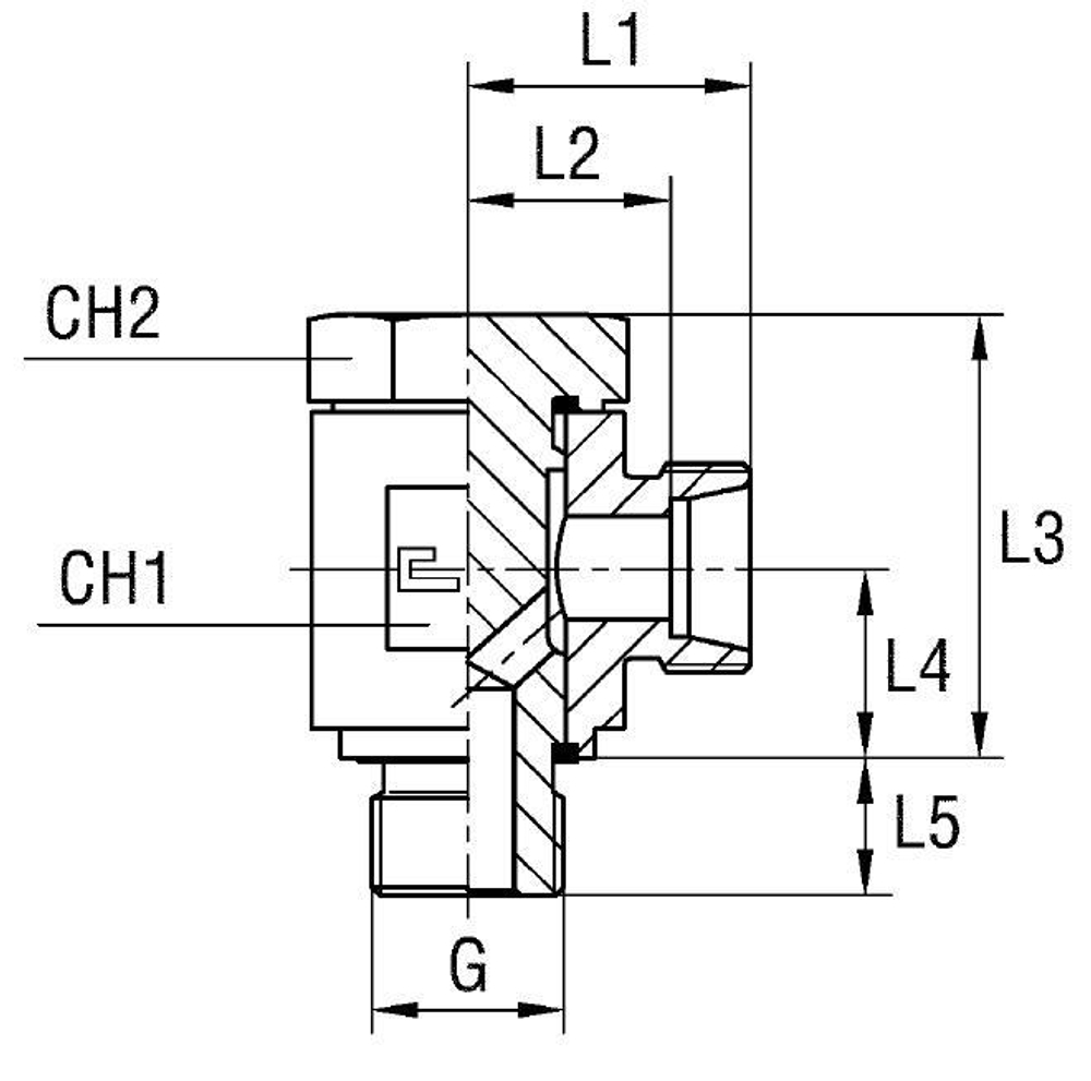 Соединение JE DL22 BSP 3/4 (корпус)