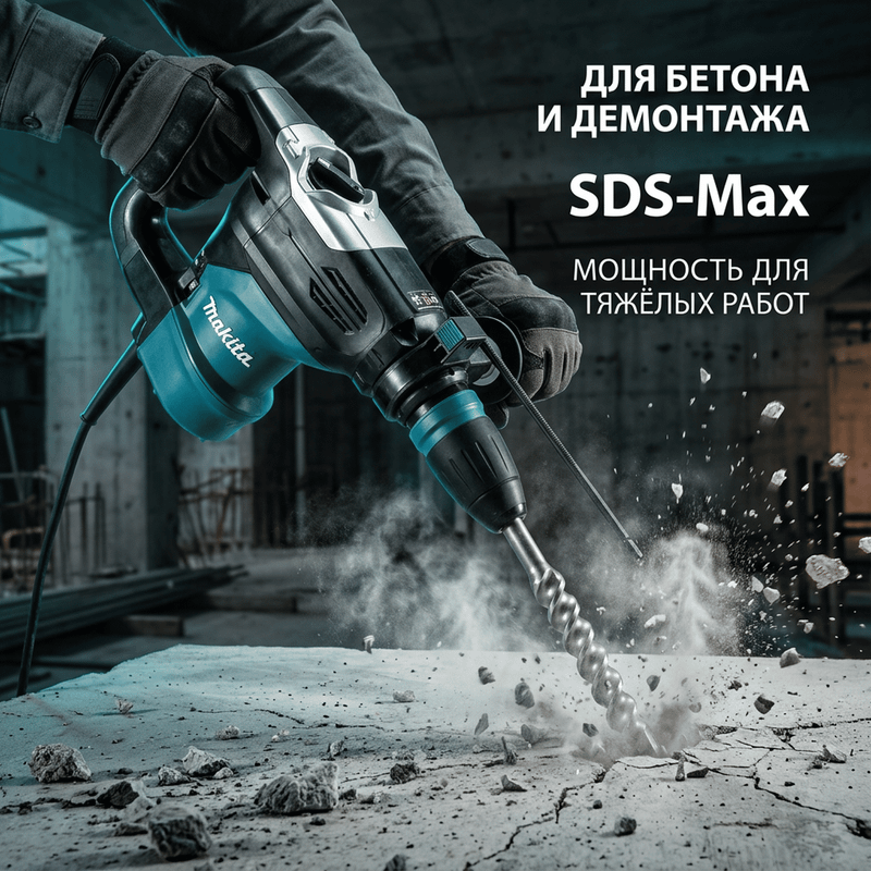 Makita HR4003C — Перфоратор SDS-MAX, 40 мм, 1100 Вт