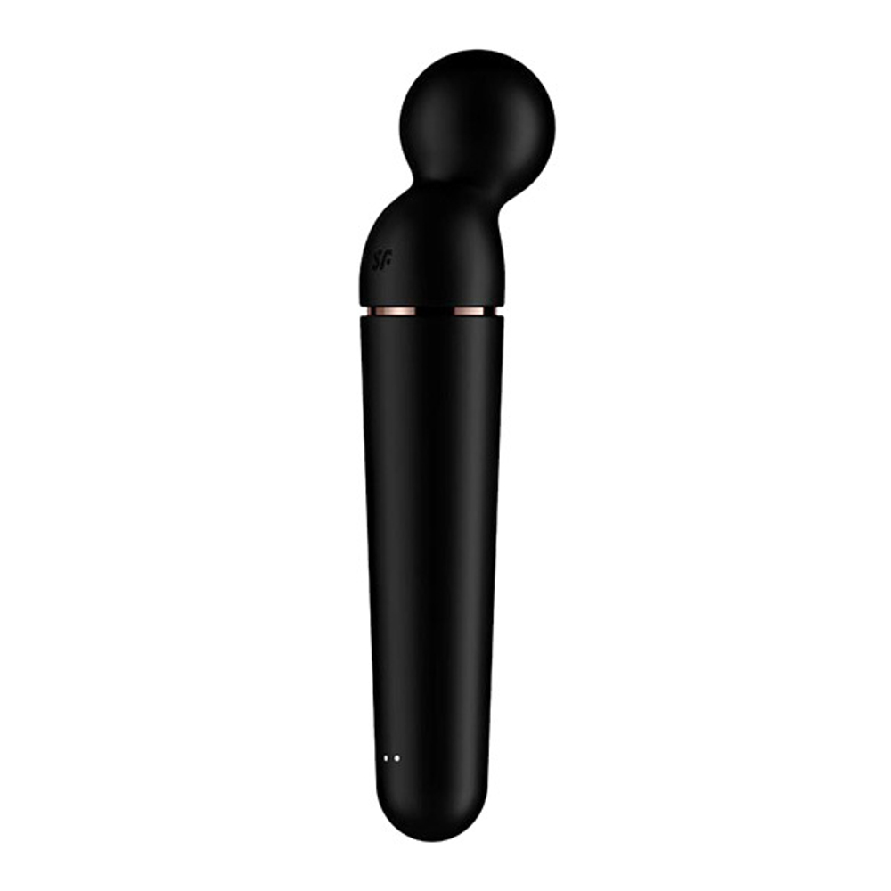 Черный вибромассажер 21,9см Satisfyer Planet Wand-er 4018553