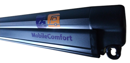 Маркиза MobileComfort M350BD 3.5 м настенная механическая, корпус чёрный, полотно тёмно-серое