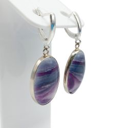 Серьги из флюорита