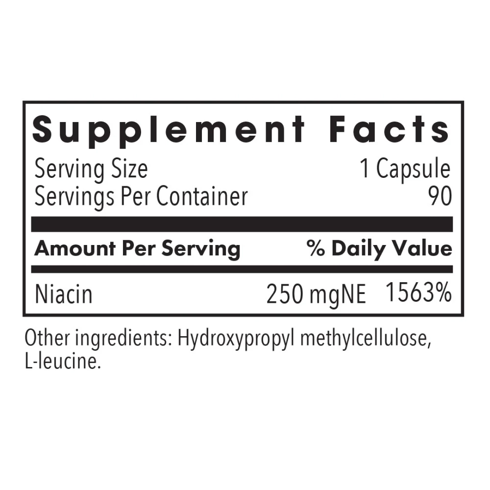 Niacin Vitamin B3 90 капсул Allergy Research Group
