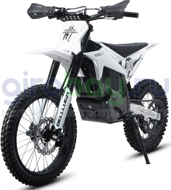 Электромотоцикл Эндуро WHITE SIBERIA BELLLUGA 001 3900W (60V/27Ah) - Белый фото №2