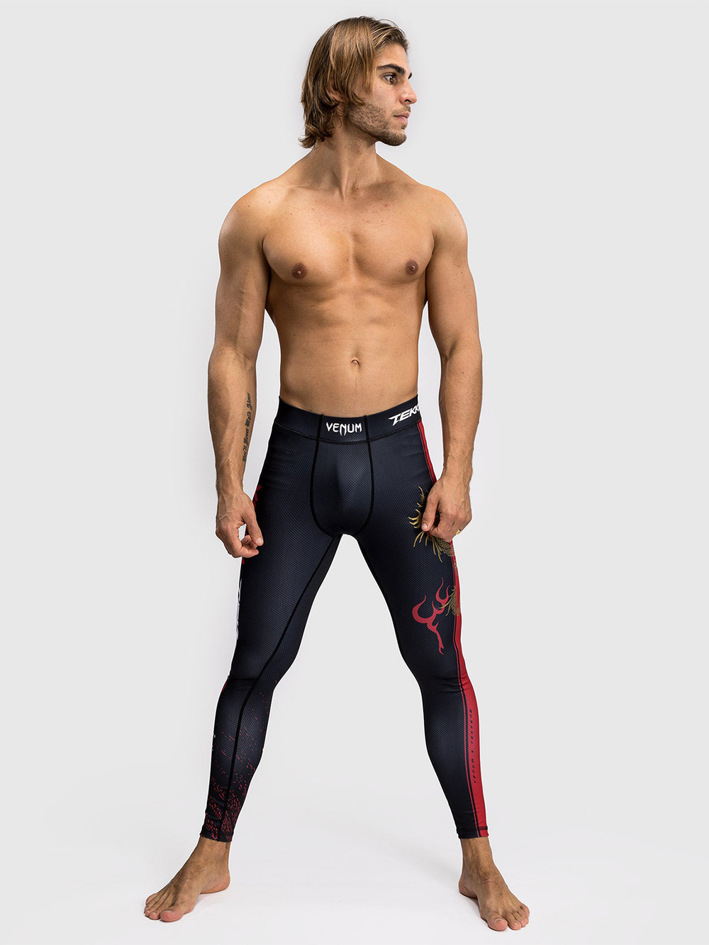 Тайтсы Venum x Tekken Marshall Black/Gold/Red