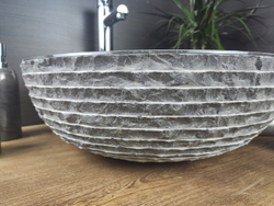 Раковина из мрамора Bowl Black Marmo BM-60032 45x45x15 из натурального камня
