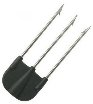 Наконечник трезубец Sigalsub Mustad 19/b нержавейка в черном нейлоне
