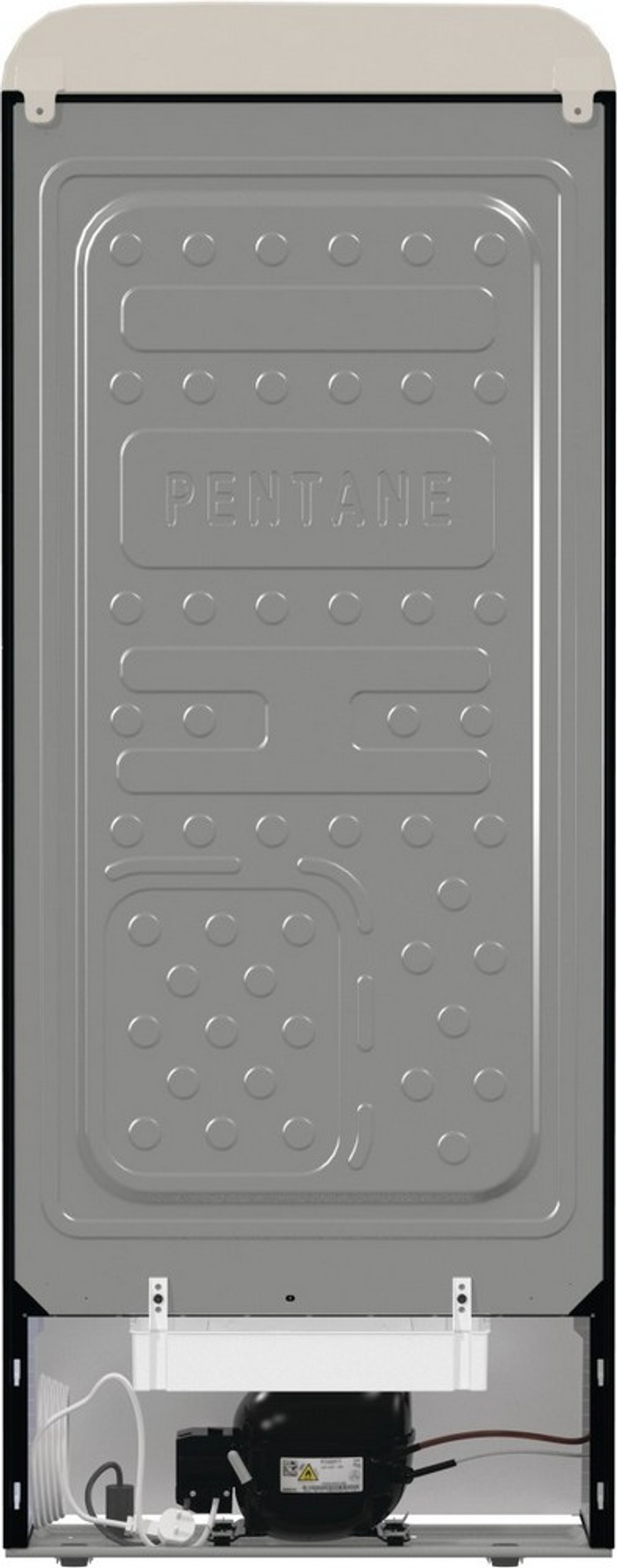 Отдельностоящий двухкамерный холодильник Gorenje OBRB615DBK