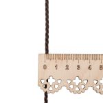 Шнур витой 3мм / 18,29м, 038 темно-коричневый, 1AS-169