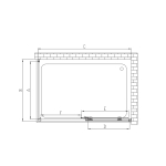 Душевой уголок Софт (Soft) VSR-3SO8015CL, 1500*800, хром, стекло прозрачное,