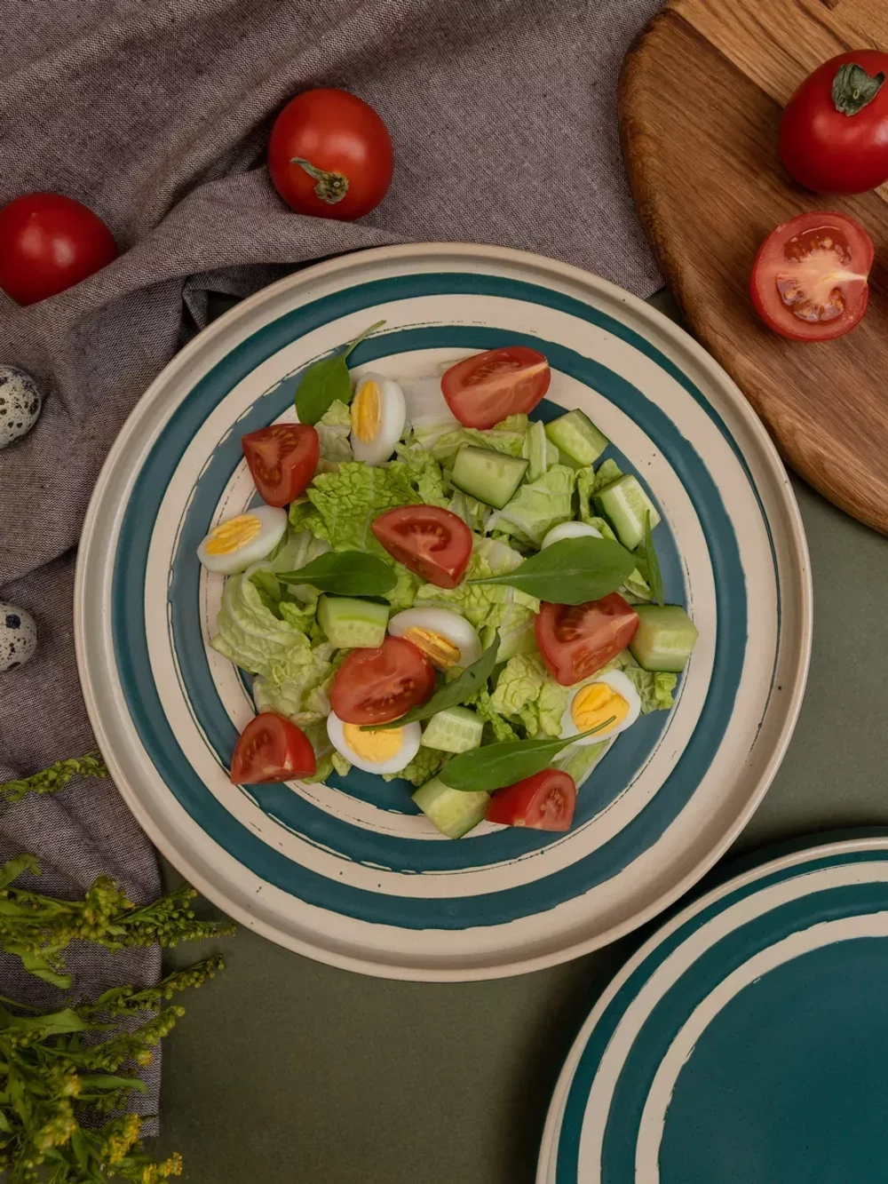 Тарелка с бортиками, Океан, диаметр 25,5 см - 6 шт.
