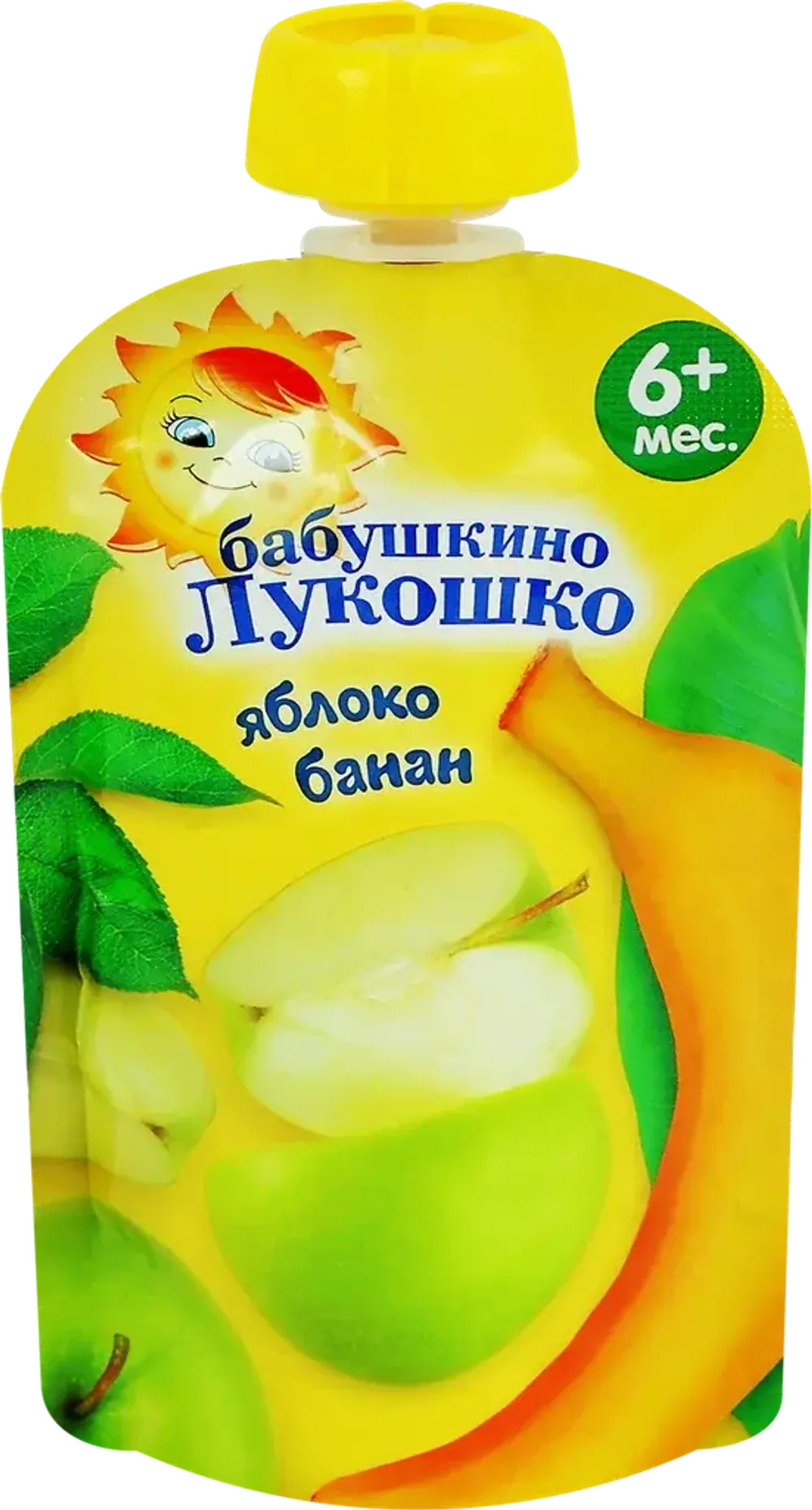 Пюре Бабушкино Лукошко 90г Яблоко банан