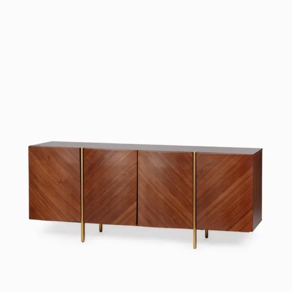 Комод Adagio 180х45 см, шпон ореха