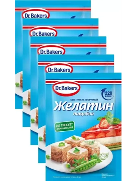 Желатин пищевой Dr.Bakers 30 г * 5 шт