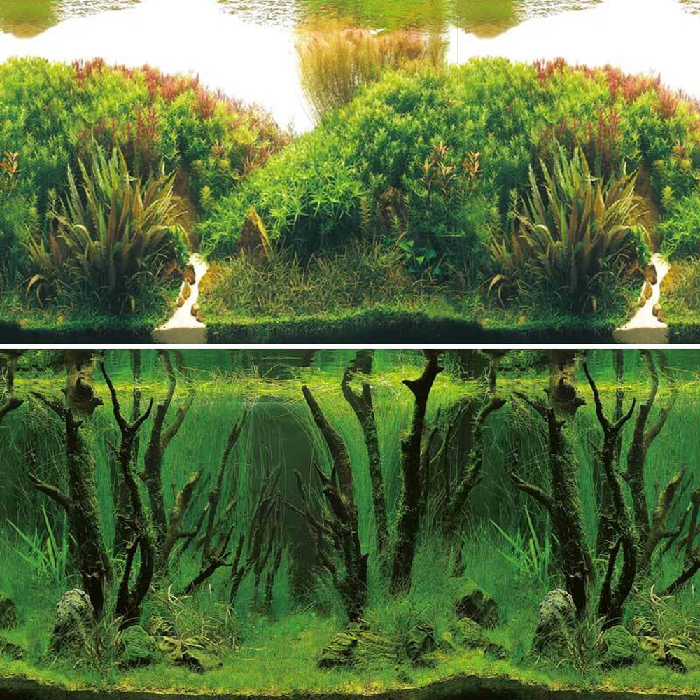 Фон "Зеленые холмы/Подводный лес", 9084/9085, 0,3*15м, Laguna AQUA
