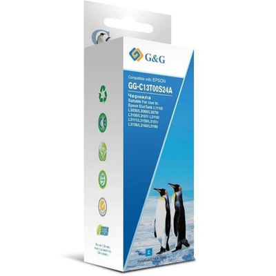 Чернила G&G, аналог Epson C13T00S24A голубой 70 ml